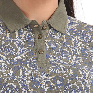 Camiseta Polo Estampada para Mujer, Tejido Fino, Estilo Elegante, Superventas - Product Image 4