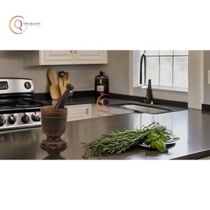 Mortero de madera maciza caliente Maja Ajo Hierba Especias Jengibre Mortero y Maja Acacia Cuenco de madera Molinillo de alimentos Mortero y Maja Suministro - Product Image 4