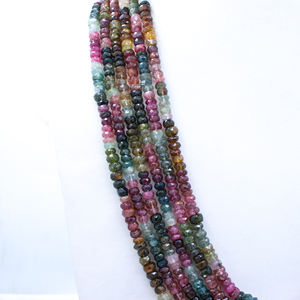 Vente 2024, collier de perles de pierres précieuses naturelles multicolores facettées rondes, pierres de guérison, prix de gros, bijoux pour femmes - Product Image 3