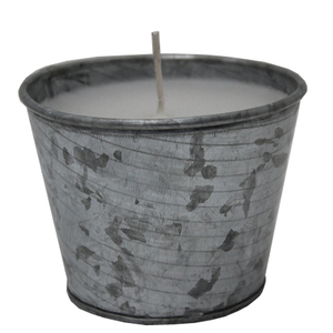 Votive ronde en fer décoratif de conception antique avec pot de bougie de cire et bougeoir et décoration de table faite à la main - Product Image 3