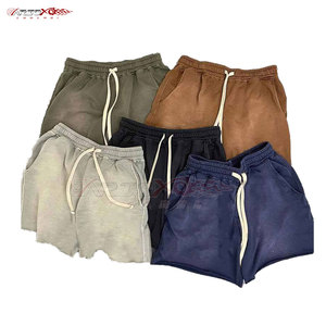 Short de lavage à l'acide pour femmes avec taille réglable et short de lavage à l'acide à coupe ample pour femmes - Product Image 1