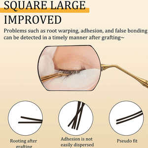 Extensión de pestañas Espejo de acero inoxidable Espejo de pestañas profesional personalizado - Product Image 6