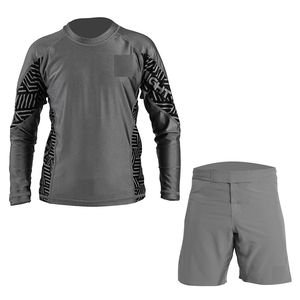 Conjunto de Kimono de Punto Personalizado para Hombre 2025, Jiu Jitsu, MMA, Lucha, Camisetas + Pantalones Cortos, Impresión Digital, Elástico, Conjunto de 2 Piezas, Internacional - Product Image 3