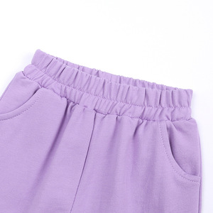 Traje deportivo personalizado para niños y niñas, de dos piezas Sudadera con capucha, bonitos Chándales, estampado informal, gofres, deportes de verano - Product Image 6