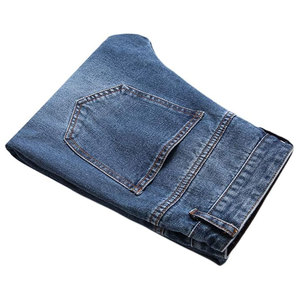 กางเกงยีนส์ซักตรงของผู้ชายกางเกงระบายได้ดีดีไซน์ใหม่ - Product Image 3