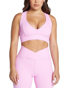 High Support Seamless Backless Crop Sports <b>Bra</b> with Adjustable <b>Straps</b> for Women casual 2026 - Product Image 1