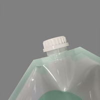 Sac en plastique PE de 5 L, sac de transport portable anti-fuite, pochette à bec verseur pour usage industriel chimique