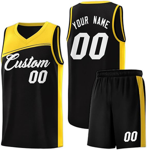Conjunto de Camisetas de Baloncesto Reversibles Personalizadas al por Mayor para Hombre, Diseño de Sublimación, 100% Poliéster Transpirable y Antibacteriano - Product Image 4