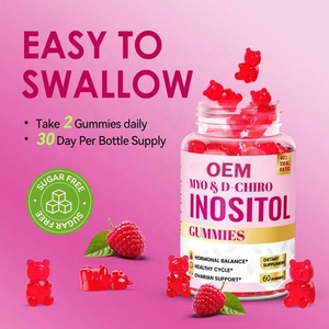 Gummies en gros Myo-inositol et D-chiro-inositol pour l'équilibre hormonal et le soutien ovarien sain avec vitamines D - Product Image 4