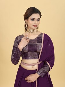 Colección de Bodas de diseñador exclusivo Lahanga Choli Party Wear Estilo Bollywood Lehenga Choli para mujeres Fabricante indio - Product Image 2
