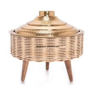 Fabricante de Hotpot con acabado negro de madera, cazuela de diseñador de lujo de la mejor calidad, nuevo calentador de alimentos de Metal con estilo clásico - Product Image 3