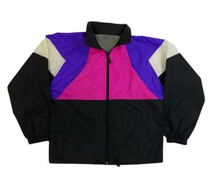 Veste coupe-vent de sport rétro longue, streetwear hip-hop, respirante, à séchage rapide, avec doublure en mesh, faite à la main - Product Image 1