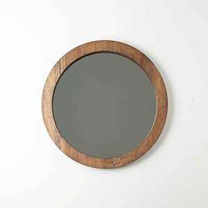 Espejos artesanales modernos de primera calidad con marcos de madera Espejos de pared redondos para decoración del hogar India - Product Image 1