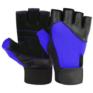 Guantes Deportivos Transpirables de Alta Calidad con Logotipo Personalizado para Gimnasio, Levantamiento de Pesas, Entrenamiento, Medios Dedos, Material de PU, Profesionales - Product Image 5