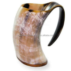 Tasse en corne de vache africaine colorée pour boire de la bière, décor d'intérieur, Design de matériau Unique, tasse à boire - Product Image 6