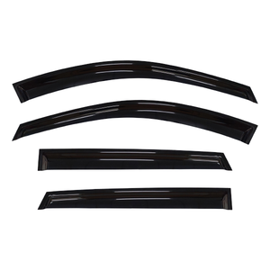 MG ZS SUV 2025-ON Pare-vent transparent noir en acrylique GCS 4 pièces pour vitres de voiture, installation avec ruban adhésif 3M pour une protection optimale - Product Image 1