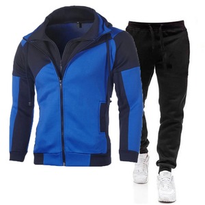 Mejor diseño de los hombres transpirable capucha sudor Jogging traje de alta calidad personalizado sólido invierno chándal nueva llegada al por mayor - Product Image 2