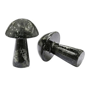 Nuummite champignon cristal naturel sculpture pierre de guérison Mini Figurine de pierres précieuses pour Reiki énergie décor à la maison et cadeaux - Product Image 3