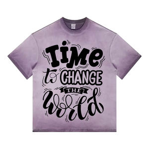 T-shirts surdimensionnés délavés à l'acide de fabricant pakistanais meilleure qualité T-shirts décontractés à manches courtes délavés à l'acide Logo personnalisé - Product Image 5