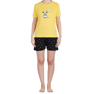 Conjunto de Camiseta y Pantalones Cortos para Mujer con Logotipo Personalizado al Por Mayor al Mejor Precio - Color Sólido 100% Algodón Transpirable Ropa Casual de Verano - Product Image 2