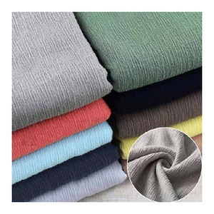 ผ้าเครปผ้าฝ้ายอินทรีย์บริสุทธิ์เสื้อผู้หญิงผ้าทอลายทแยงย่นย่นสำหรับสนามหญ้าผ้าทอทอลายทแยง - Product Image 2