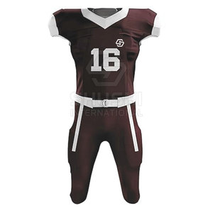 Dernier design d'uniformes de football américain personnalisables pour adultes, respirants, grande taille, manches courtes, prix de gros - Product Image 3