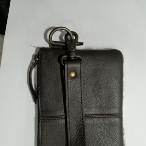 Bolso de Mano de Cuero Vacuno Occidental con Decoración de Flores, Cartera Larga con Ribete de Piel, Herramientas Hechas a Mano - Bolso de Moda Unisex Más Vendido - Product Image 2