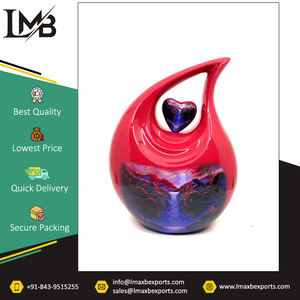 Exhibe las urnas de cremación en forma de lágrima multicolor de aluminio de estilo europeo más vendidas de la más alta calidad estándar para cenizas - Product Image 4