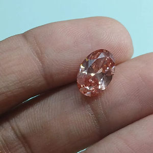 Diamante natural con certificado IGI, corte ovalado, 1 quilate, VS2, fantasía intensa, tratado naturalmente, diamante real - Product Image 6