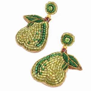 Boucles d'oreilles de fête brodées à la main de qualité supérieure pour femmes et filles, vente en gros, qualité d'exportation - Product Image 1