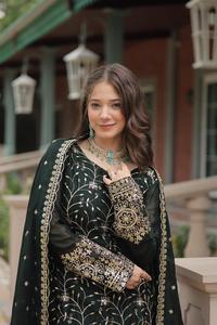 ชุด Salwar และ Dupatta ชุดแฟนซีชุดแต่งงานแบบดั้งเดิมเย็บอย่างเต็มที่ได้รับความนิยมจากนักออกแบบ - Product Image 3