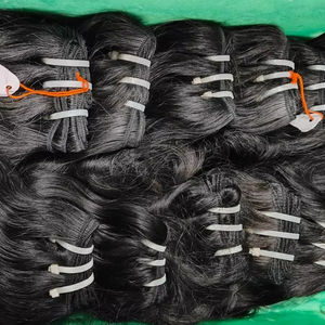 2025 nuevo cabello crudo Remy cutícula completa sin procesar cabello indio virgen Natural extensión de cabello de onda profunda máquina de 100g de Tamil Nadu - Product Image 6