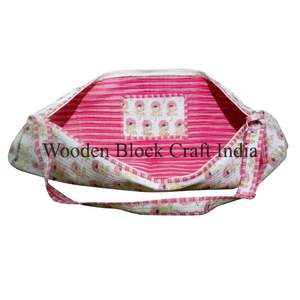 Sac de sport en coton bohème écologique fait à la main avec motif floral, support de rangement pour tapis de yoga, sac de sport avec design pliable pour la salle de sport et le yoga - Product Image 5