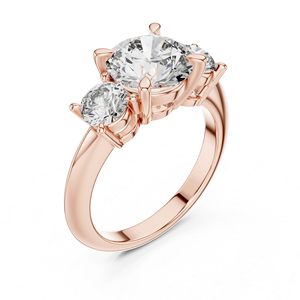 แหวนเพชรทรงกลมทองคำ 14K สำหรับผู้หญิง |   3.5 กะรัต |   หรูหรา ได้รับการรับรองจาก IGI |   ชุดลำลองสำหรับใส่ทุกวัน |   เพชรที่เพิ่งเพาะเลี้ยง - Product Image 5