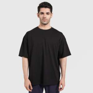 เสื้อยืดเจอร์ซีย์เนื้อหนาสีดำลายกราฟิกพิมพ์ลายแบบพิเศษ - Product Image 2