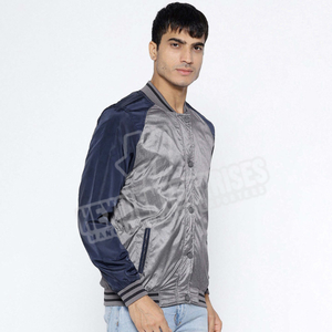 Veste universitaire personnalisée en satin uni pour bébés garçons enfants dames veste de baseball vintage pour filles femmes - Product Image 3