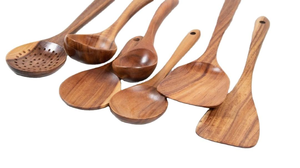 Juego de Cubiertos de Madera Clásicos para Cocina, Vajilla para Fiestas, Cubiertos, Cuchara, Palillos, Ecológicos, Personalizados SANIYA - Product Image 2