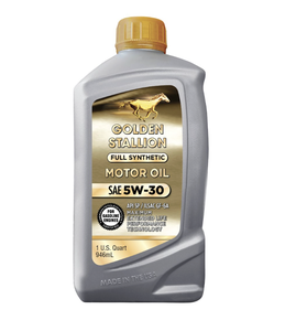 Golden Stallion Full Synthetic Anti-Wear Automotive Lubricant SAE <b>5W</b>-<b>30</b> Motor <b>Oil</b> 6 Pack 1 Quart - Product Image 1