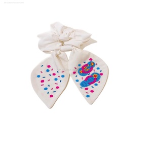 Elegante indio bordado a mano semilla con cuentas para el cabello Scrunchies con cuentas Scrunchies para el recorte de accesorios para el cabello - Product Image 2