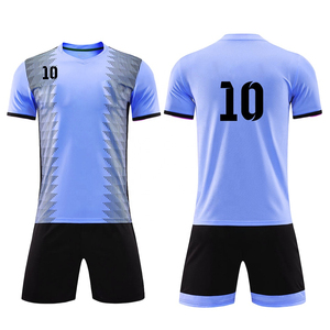 Camisetas de Fútbol y Conjuntos de Uniformes al por Mayor, Personalizables, 100% Poliéster, Antibacterianas, Unisex - Product Image 4