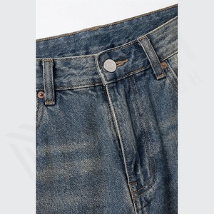 Men's Customized Color Crystals Patchwork Denim Jeans Skinny Stretch <b>Tight</b> Fit Distressed Pant Painted Rhinestones Patched - Product Image 4