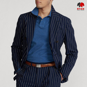 RYAN PRO GEAR Chemises polo pour hommes personnalisées Logo personnalisé sur le devant Tissu en viscose/polyester tricoté anti-froissement Manches longues Service OEM - Product Image 2