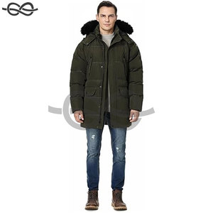 Manteau d'hiver pour homme avec capuche détachable Veste en duvet longue et lourde Parka chaude rembourrée Confort par temps froid - Product Image 6