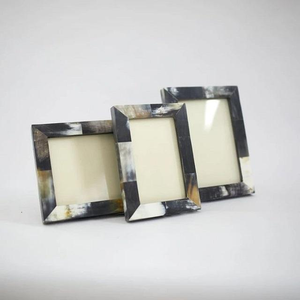Cadre photo en corne fait main de haute qualité, design américain, décoration murale, nouveau motif moderne noir et blanc, très populaire, vente chaude - Product Image 4