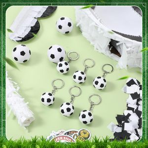 Set de Piñata de Balón de Fútbol con Antifaz, Bastón, Pegatinas de Papel, Llaveros, Pulseras y Mini Balones para Decoración de Cumpleaños - Product Image 5