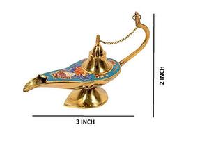 Lámpara Aladdin Chirag de latón metálico hecha a mano con proveedor al por mayor, lámpara Aladdin de latón con Acabado en latón - Product Image 3