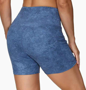 Transpirable de secado rápido High Short Gym Fitness Leggings sin costuras para mujeres pantalones cortos leggings, sin costuras, cintura alta - Product Image 2