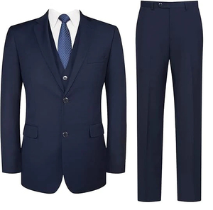 Costume trois pièces en laine pour homme, grande taille, idéal pour les fêtes et les affaires, prix avantageux - Product Image 5