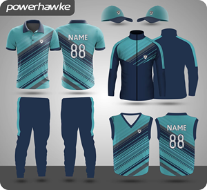 Prohawke Conjunto completo Cricket Uniforme Cuello Jersey y pantalones con logotipo de nombre de equipo personalizado y conjunto de uniforme de ropa deportiva de tamaño - Product Image 3