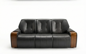 Sofá de Oficina Moderno y Duradero de Tres Plazas en Cuero Sintético con Reposabrazos de Madera para Hogar, Oficina, Apartamento, Dormitorio, Sala de Estar, Escuela, Hotel, 2026 - Product Image 2